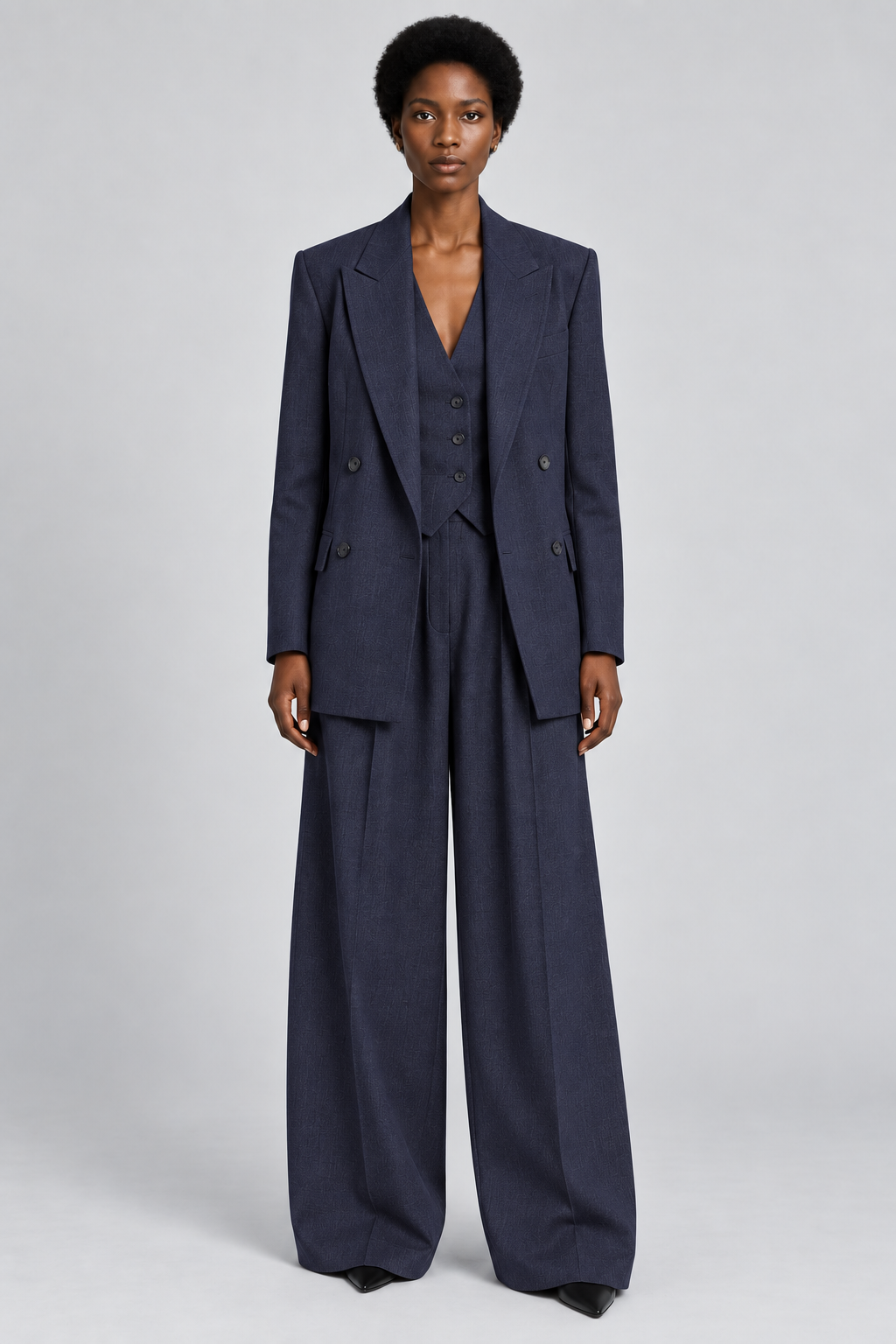 SHANY-WOM-009-KZT-F10009-front Tailored Pantsuit — Design 009 - Image 1
